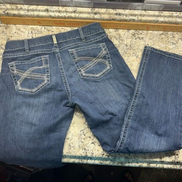 Ariat Women's Straight Leg Jeans - Blue - Picture 6 of 13